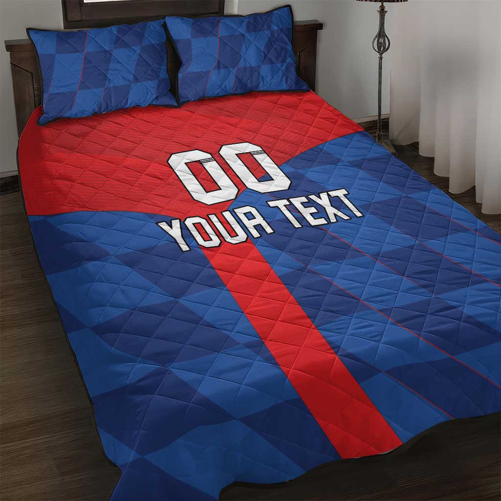 Custom Croatia Football Quilt Bed Set Hrvatska Nogometna Reprezentacija