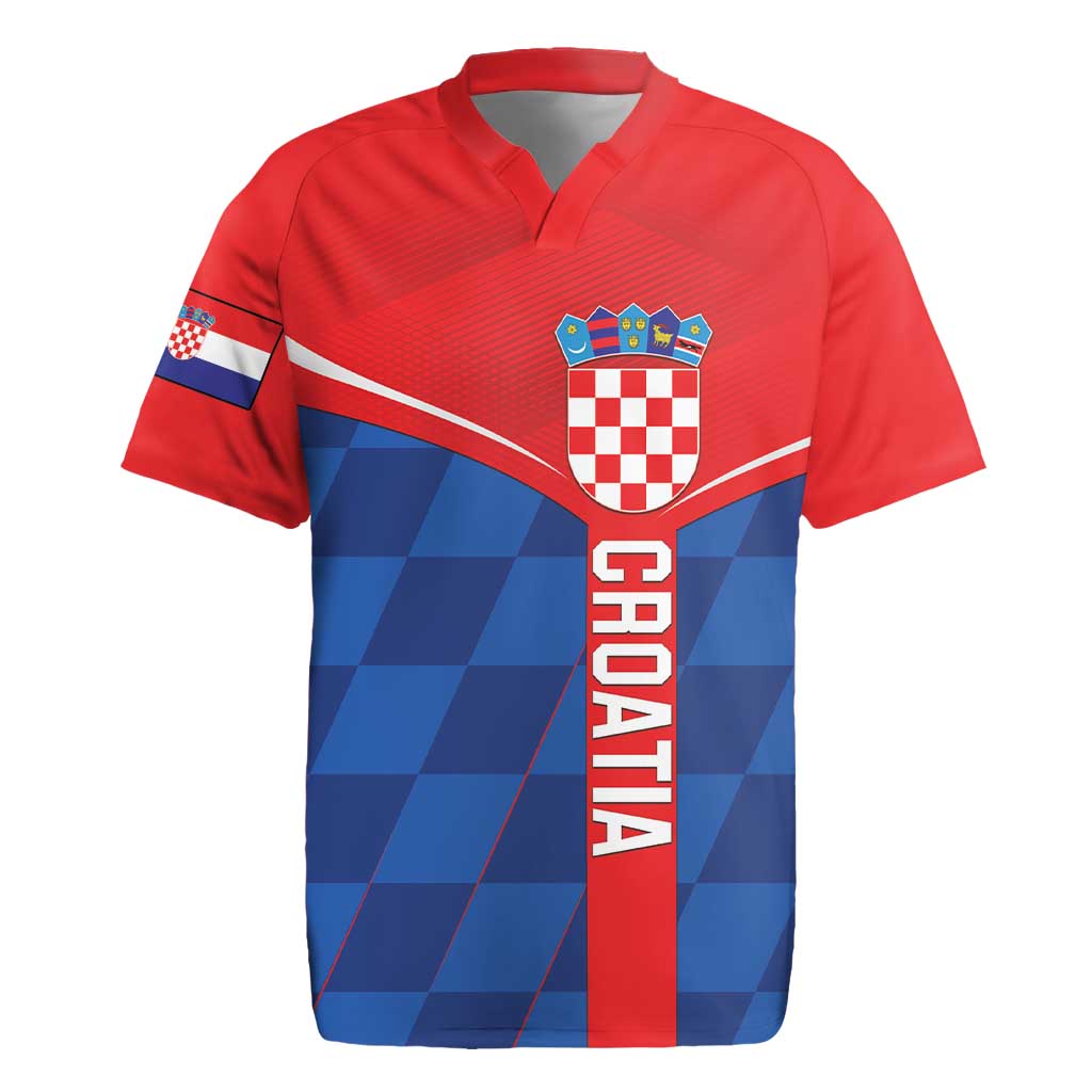 Custom Croatia Football Rugby Jersey Hrvatska Nogometna Reprezentacija