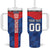 Custom Croatia Football Tumbler With Handle Hrvatska Nogometna Reprezentacija