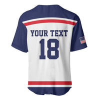 USA Ice Hockey Custom Baseball Jersey American Eagle Spirit White Version