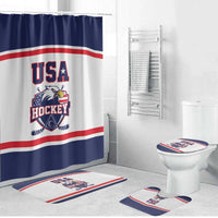 USA Ice Hockey Bathroom Set American Eagle Spirit White Version