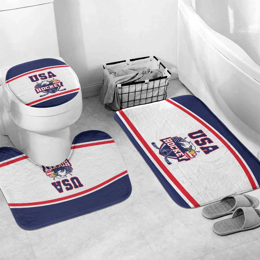 USA Ice Hockey Bathroom Set American Eagle Spirit White Version