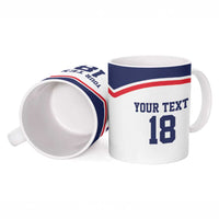 USA Ice Hockey Custom Ceramic Mug American Eagle Spirit White Version