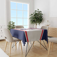 USA Ice Hockey Tablecloth American Eagle Spirit White Version
