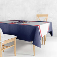 USA Ice Hockey Tablecloth American Eagle Spirit White Version