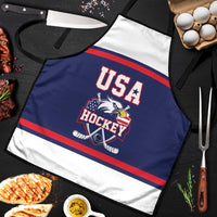 USA Ice Hockey Apron American Eagle Spirit Blue Version