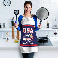 USA Ice Hockey Apron American Eagle Spirit Blue Version