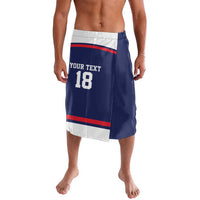 USA Ice Hockey Custom Lavalava American Eagle Spirit Blue Version