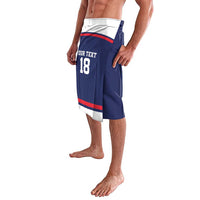 USA Ice Hockey Custom Lavalava American Eagle Spirit Blue Version