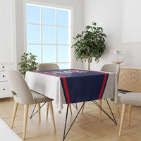 USA Ice Hockey Tablecloth American Eagle Spirit Blue Version