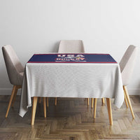 USA Ice Hockey Tablecloth American Eagle Spirit Blue Version
