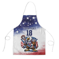 Custom USA Lacrosse Apron American Eagle Mascot