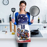 Custom USA Lacrosse Apron American Eagle Mascot