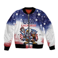 Custom USA Lacrosse Bomber Jacket American Eagle Mascot