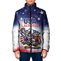 Custom USA Lacrosse Padded Jacket American Eagle Mascot