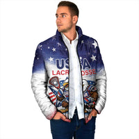 Custom USA Lacrosse Padded Jacket American Eagle Mascot