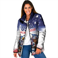 Custom USA Lacrosse Padded Jacket American Eagle Mascot