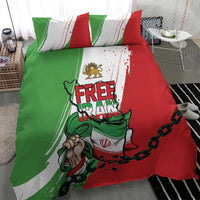 Free Iran Lion and Sun Bedding Set Persian Freedom Protest