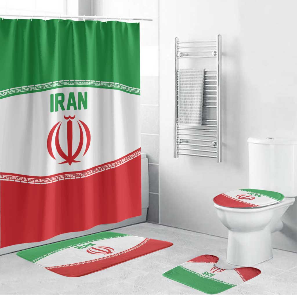 Iran Flag Bathroom Set Persian Pride National Colors