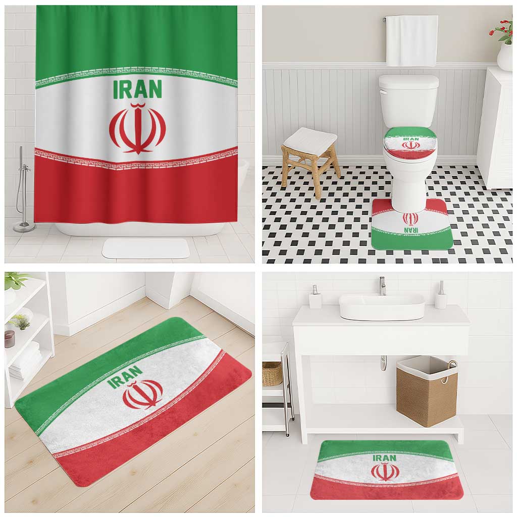 Iran Flag Bathroom Set Persian Pride National Colors
