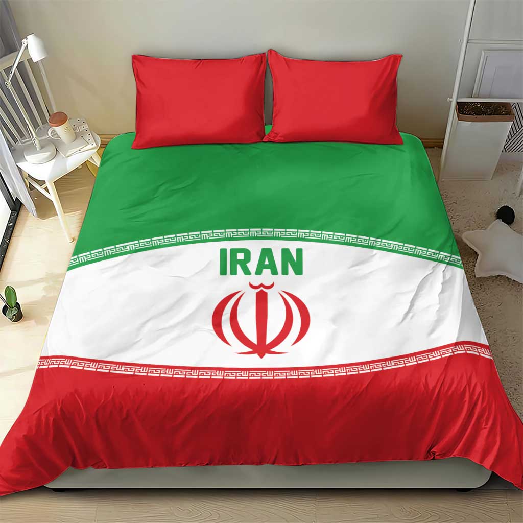 Iran Flag Bedding Set Persian Pride National Colors