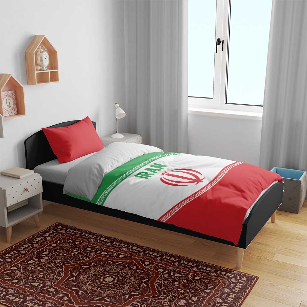 Iran Flag Bedding Set Persian Pride National Colors