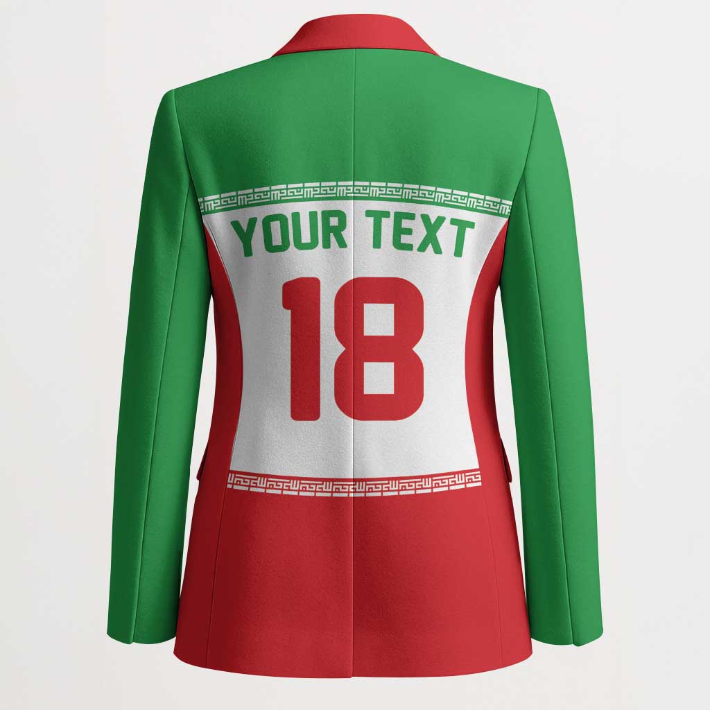 Iran Flag Custom Blazer Persian Pride National Colors