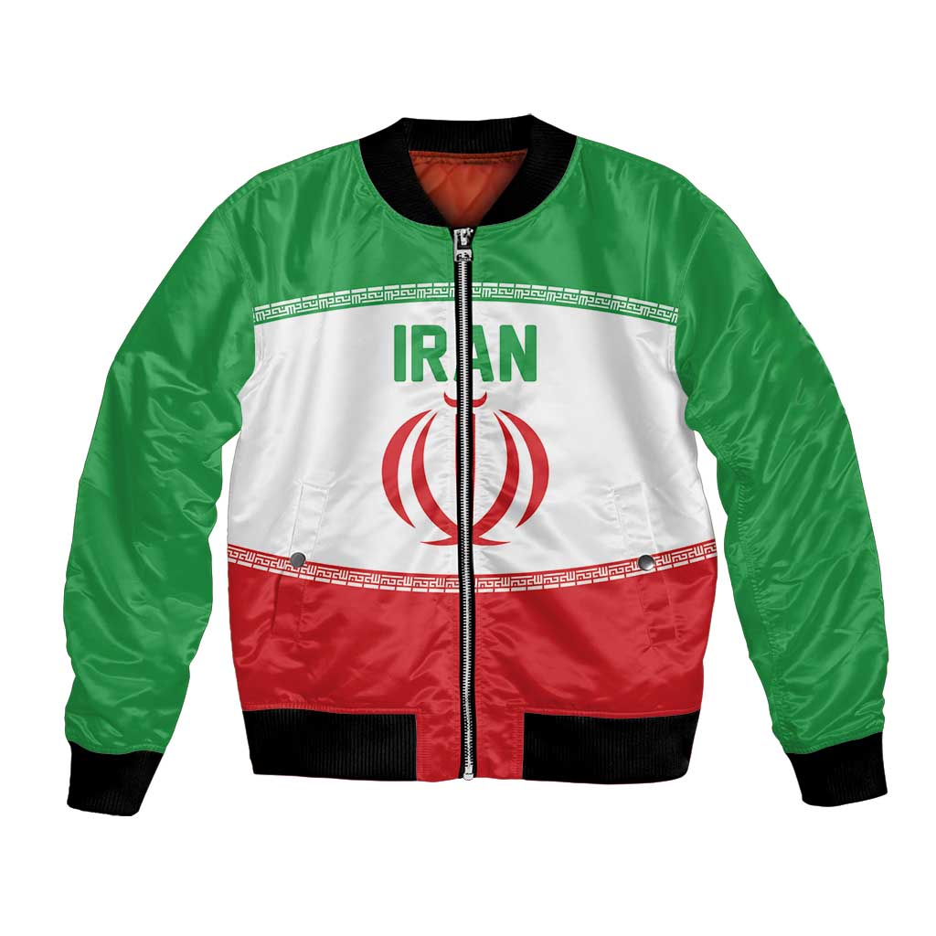 Iran Flag Custom Bomber Jacket Persian Pride National Colors