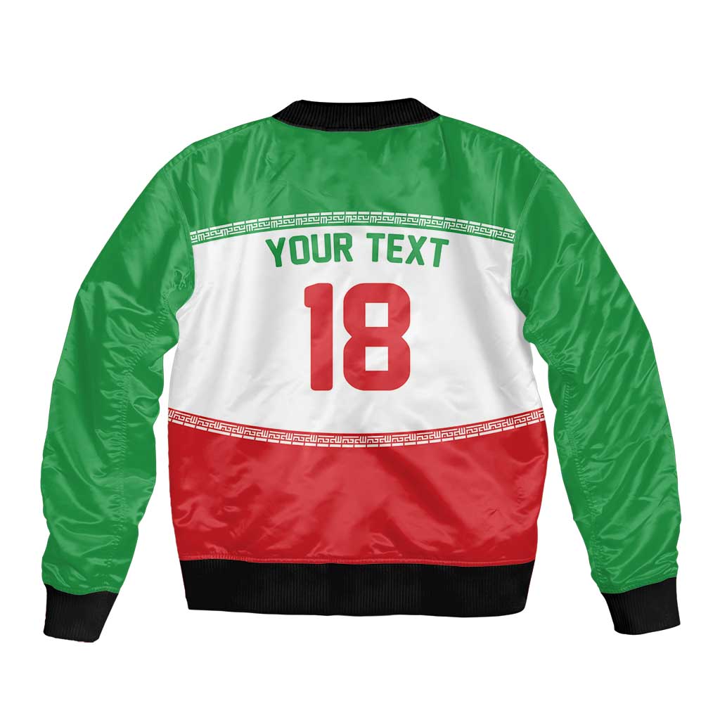 Iran Flag Custom Bomber Jacket Persian Pride National Colors