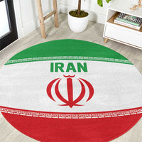 Iran Flag Round Carpet Persian Pride National Colors