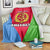 Personalized Eritrea Emblem Blanket With Flag Color