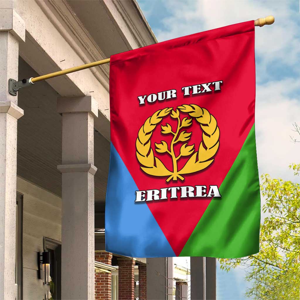 Personalized Eritrea Emblem Garden Flag With Flag Color - Wonder Print Shop