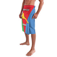 Personalized Eritrea flag lavalava with YOUR TEXT and ERITREA print, side view