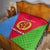 Personalized Eritrea Emblem Quilt With Flag Color