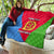 Personalized Eritrea Emblem Quilt With Flag Color