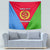 Personalized Eritrea Emblem Tapestry With Flag Color