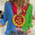 Personalized Eritrea Emblem Women Casual Shirt With Flag Color - Wonder Print Shop