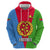 Personalized Eritrea Emblem Zip Hoodie With Flag Color - Wonder Print Shop