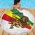 Ethiopia Beach Blanket Lion Of Judah Emblem With Cross - Wonder Print Shop