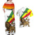 Ethiopia Couples Matching Off Shoulder Maxi Dress and Hawaiian Shirt Lion Of Judah Emblem With Cross