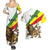 Ethiopia Couples Matching Summer Maxi Dress and Hawaiian Shirt Lion Of Judah Emblem With Cross