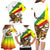 Ethiopia Family Matching Long Sleeve Bodycon Dress and Hawaiian Shirt Lion Of Judah Emblem With Cross