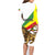 Ethiopia Family Matching Long Sleeve Bodycon Dress and Hawaiian Shirt Lion Of Judah Emblem With Cross