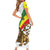 Ethiopia Family Matching Short Sleeve Bodycon Dress and Hawaiian Shirt Lion Of Judah Emblem With Cross