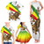 Ethiopia Family Matching Tank Maxi Dress and Hawaiian Shirt Lion Of Judah Emblem With Cross