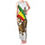 Ethiopia Family Matching Tank Maxi Dress and Hawaiian Shirt Lion Of Judah Emblem With Cross