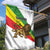 Ethiopia Garden Flag Lion Of Judah Emblem With Cross - Wonder Print Shop