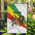 Ethiopia Garden Flag Lion Of Judah Emblem With Cross - Wonder Print Shop