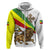 Ethiopia Hoodie Lion Of Judah Emblem With Cross