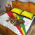 Ethiopia Quilt Bed Set Lion Of Judah Emblem With Cross